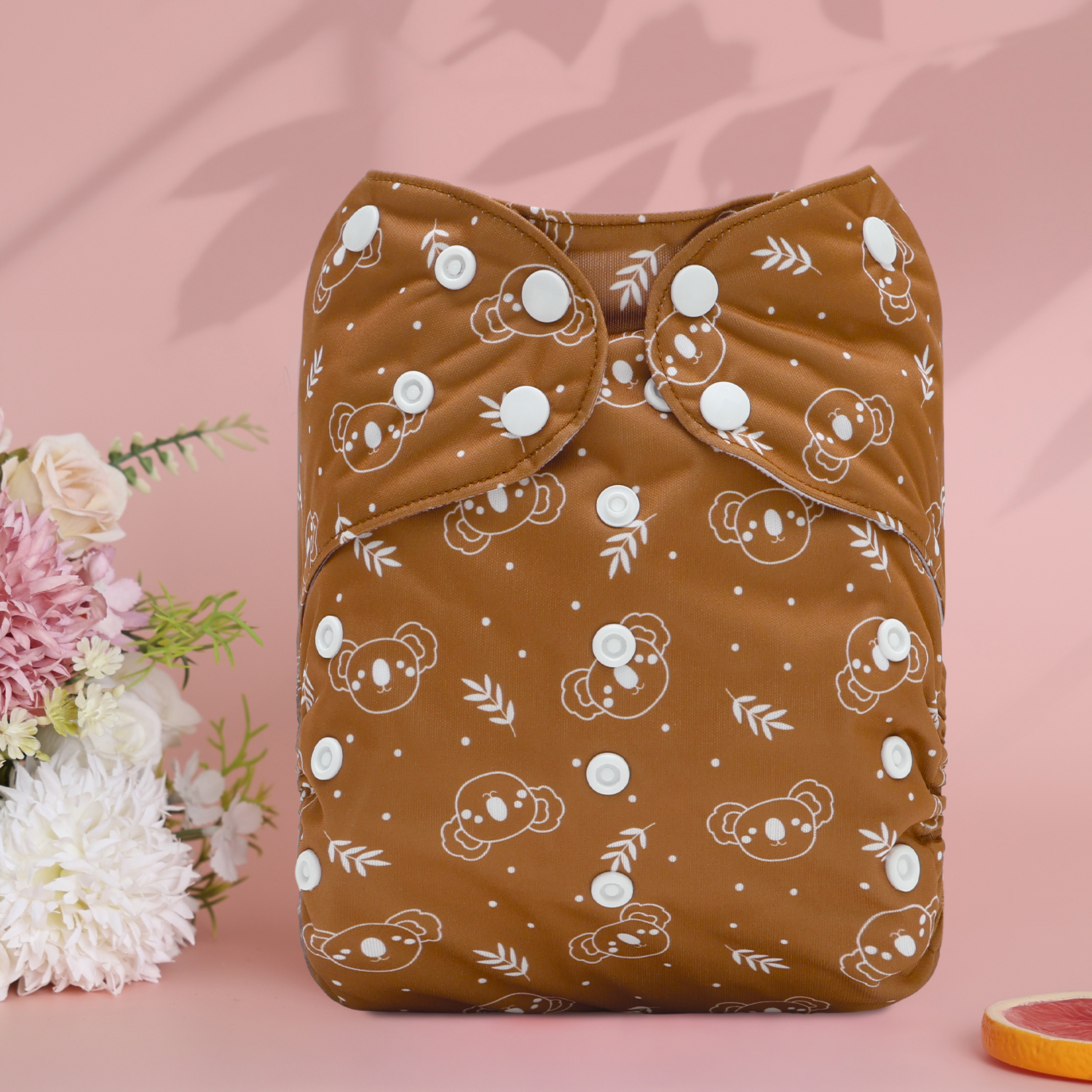 ALVABABY Big Size Cloth Diaper | Adjustable & Leakproof (Koala, Z-EW17A)