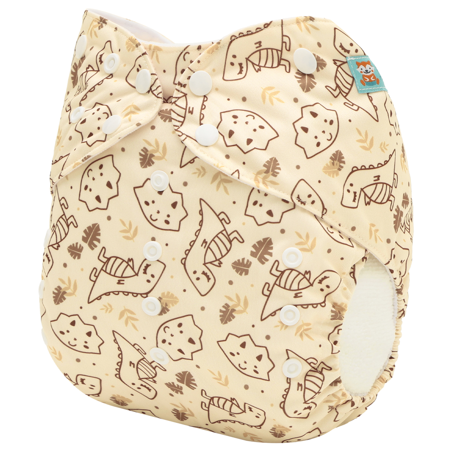 ALVABABY Big Size Cloth Diaper | Adjustable & Leakproof (Dinosaur, Z-EW20A)