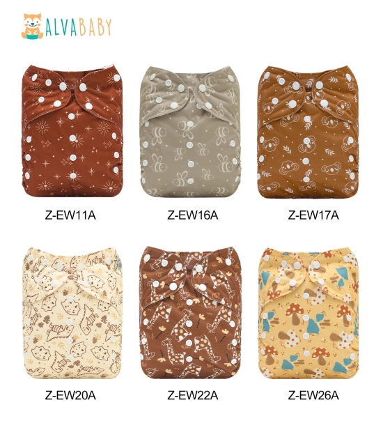 (Multi-Packs ) Big Size Printed Pocket Cloth Diaper