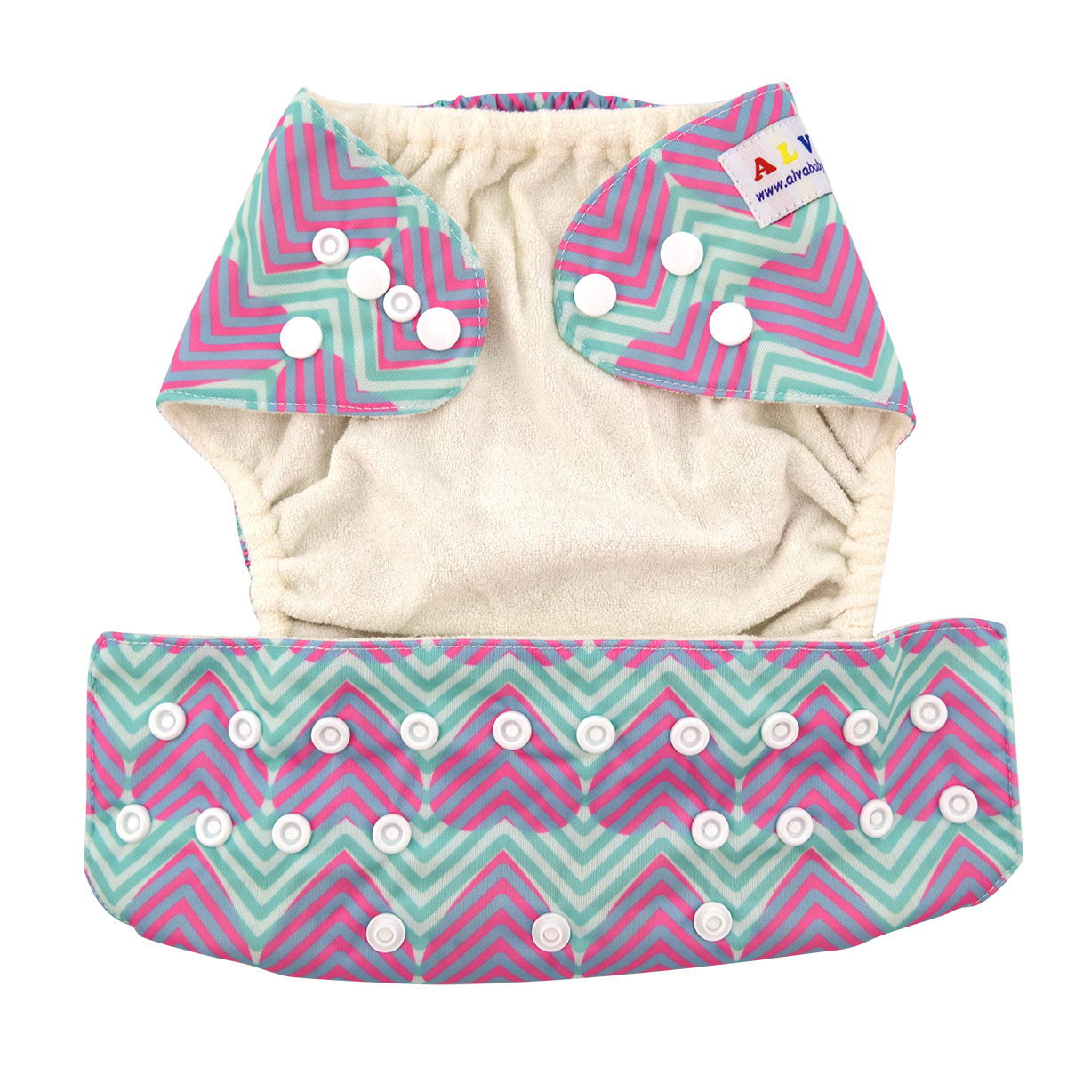 (Various Patterns) Bamboo Lining Diapers - One Size Adjustable Bamboo Diapers