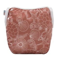 ALVABABY Reusable Swim Diaper - Adjustable Large Size Swimwear for Infants & Toddlers (Shell, ZSW-EW55A)