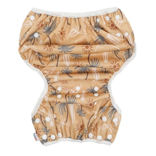 ALVABABY Reusable Swim Diaper - Adjustable Large Size Swimwear for Infants & Toddlers (Shell, ZSW-EW56A)
