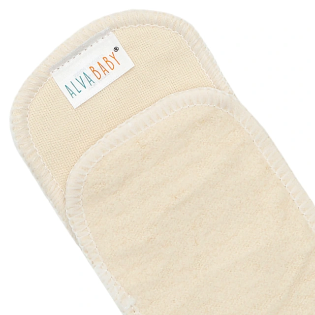 ALVABABY 6PCS Hemp&Cotton Insert Newborn Diaper Inserts 2.0 version