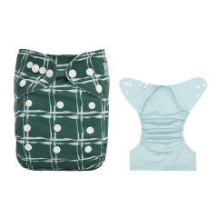 ALVABABY Waterproof Diaper Cover & Swim Diaper – Adjustable Reusable Diaper Shell