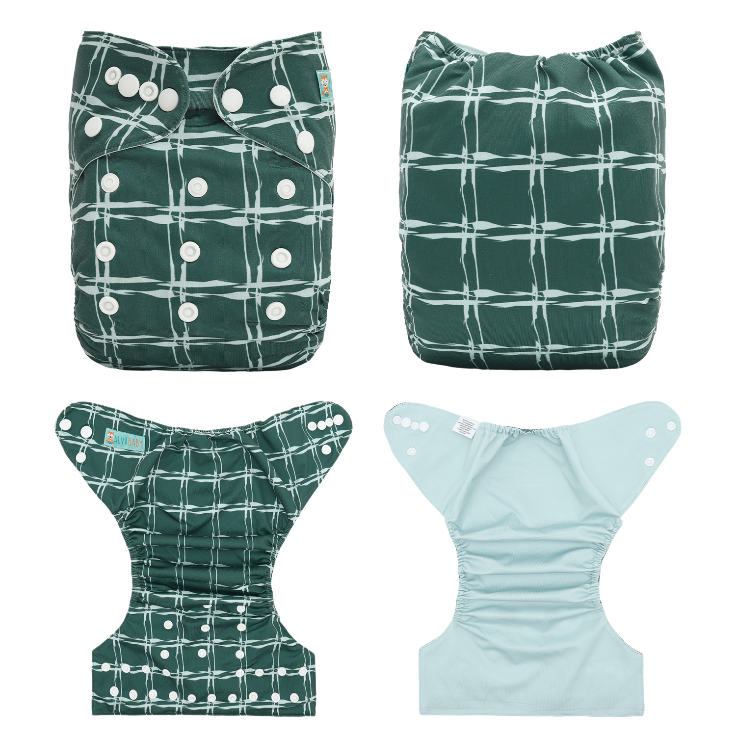 ALVABABY Waterproof Diaper Cover & Swim Diaper – Adjustable Reusable Diaper Shell (CDC-EW36A-WZ)