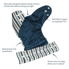 ALVABABY Waterproof Diaper Cover & Swim Diaper – Adjustable Reusable Diaper Shell