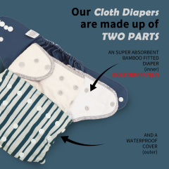 ALVABABY Waterproof Diaper Cover & Swim Diaper – Adjustable Reusable Diaper Shell