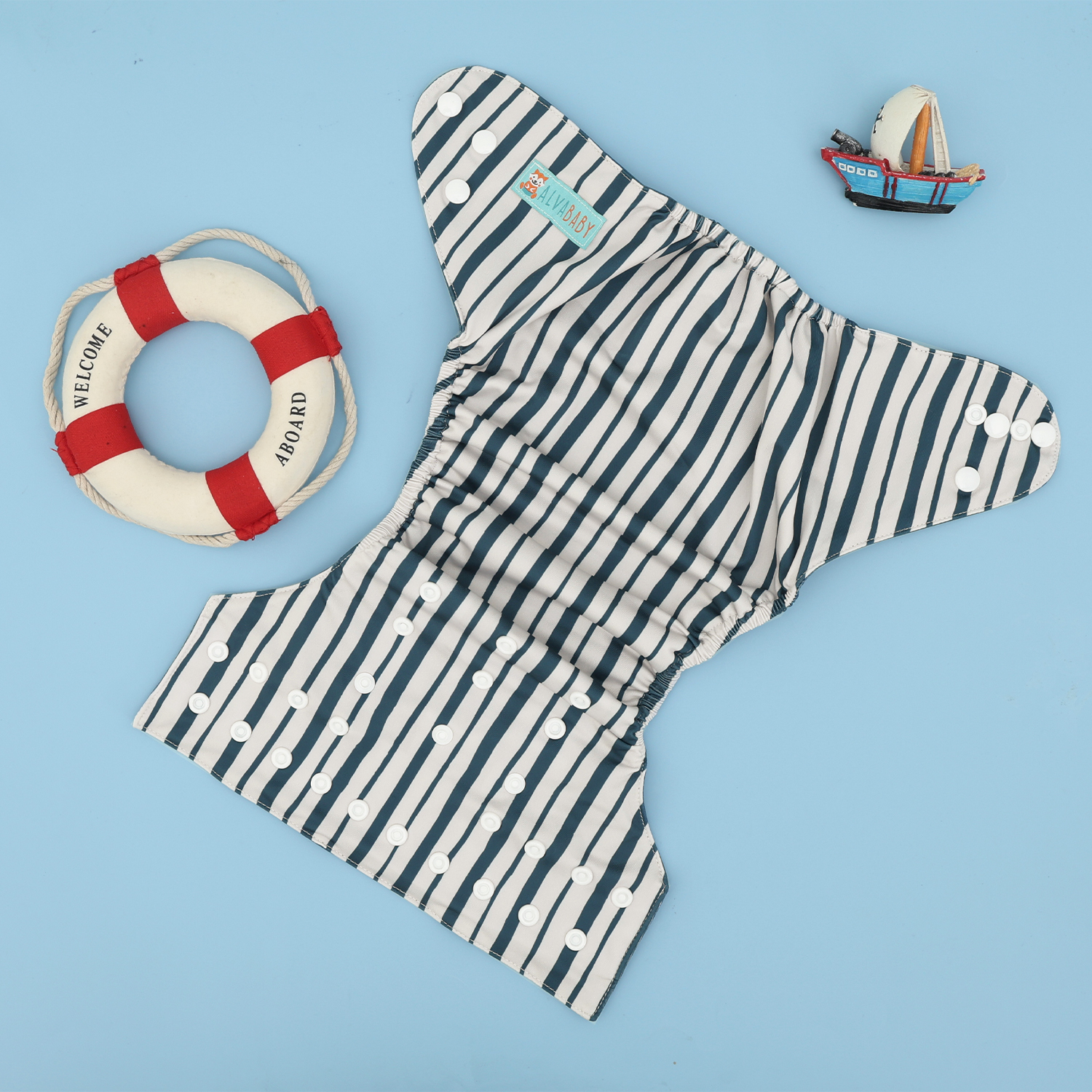 ALVABABY Waterproof Diaper Cover & Swim Diaper – Adjustable Reusable Diaper Shell (CDC-EW38A-WZ)