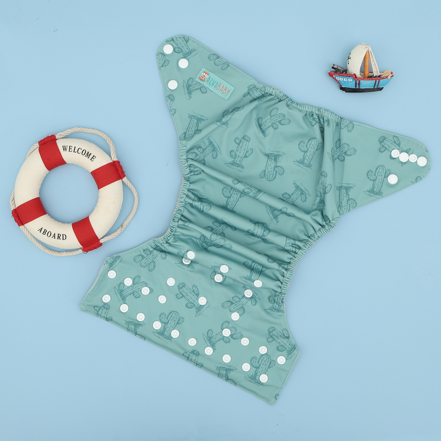 ALVABABY Waterproof Diaper Cover & Swim Diaper – Adjustable Reusable Diaper Shell (CDC-EW39A-WZ)