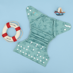 ALVABABY Waterproof Diaper Cover & Swim Diaper – Adjustable Reusable Diaper Shell