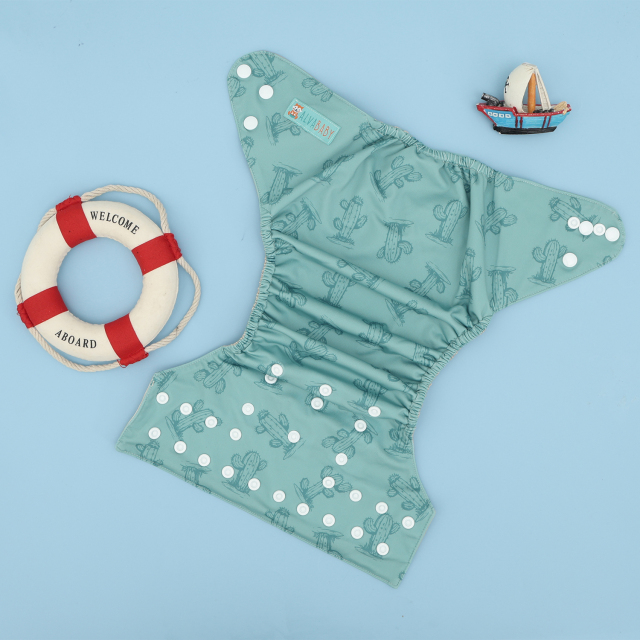 ALVABABY Waterproof Diaper Cover & Swim Diaper – Adjustable Reusable Diaper Shell