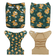 ALVABABY Waterproof Diaper Cover & Swim Diaper – Adjustable Reusable Diaper Shell