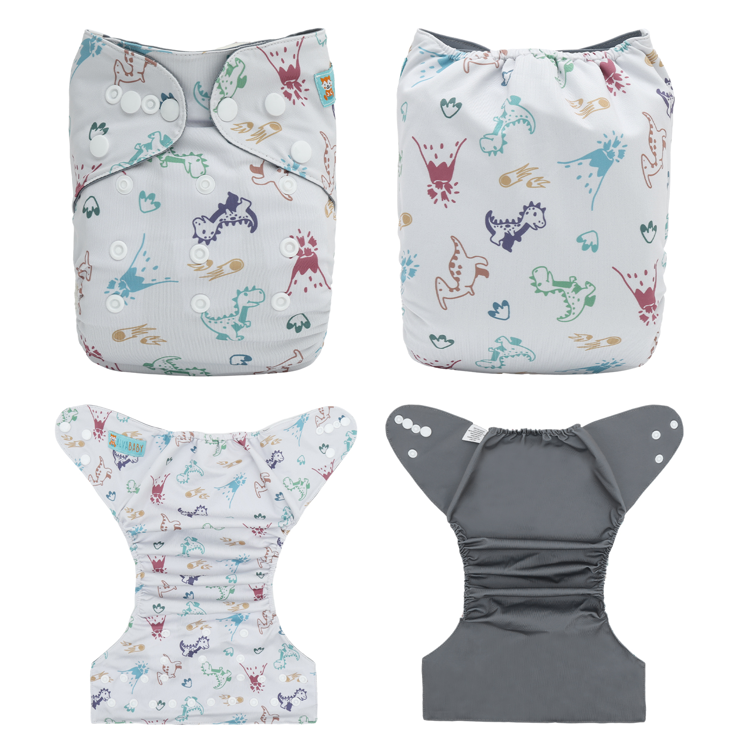 ALVABABY Waterproof Diaper Cover & Swim Diaper – Adjustable Reusable Diaper Shell (CDC-EW43A-WZ)