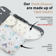 ALVABABY Waterproof Diaper Cover & Swim Diaper – Adjustable Reusable Diaper Shell