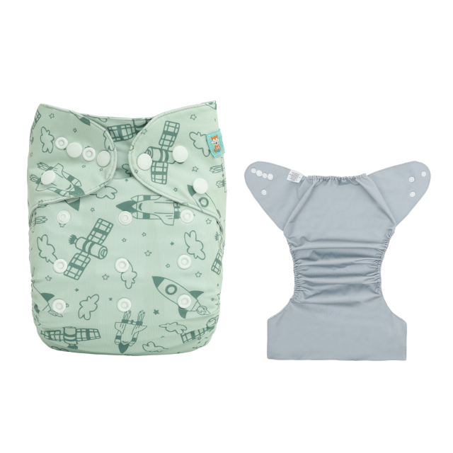 ALVABABY Waterproof Diaper Cover & Swim Diaper – Adjustable Reusable Diaper Shell