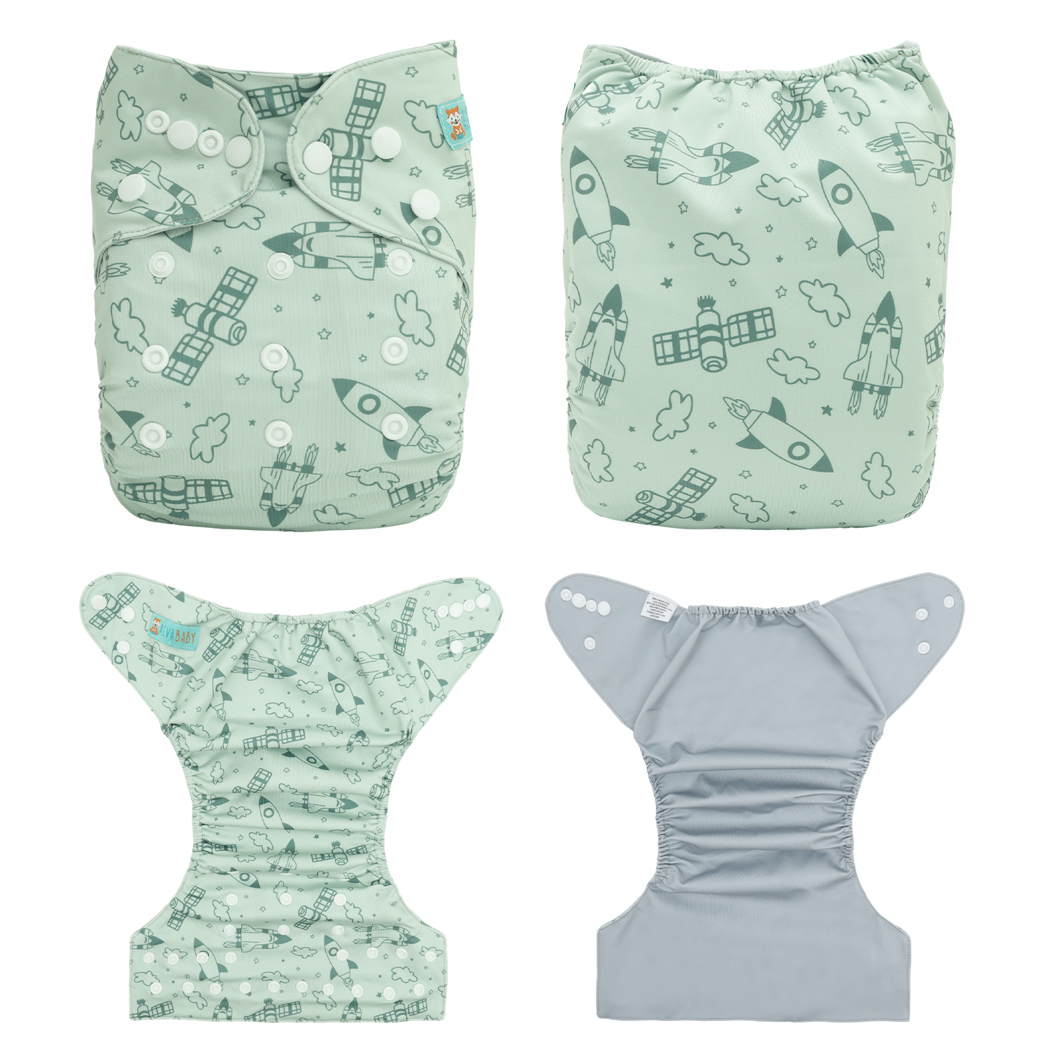 ALVABABY Waterproof Diaper Cover & Swim Diaper – Adjustable Reusable Diaper Shell (CDC-EW44A-WZ)