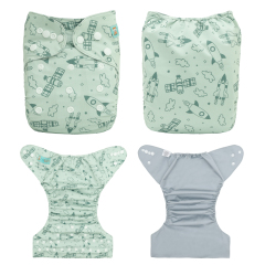 ALVABABY Waterproof Diaper Cover & Swim Diaper – Adjustable Reusable Diaper Shell