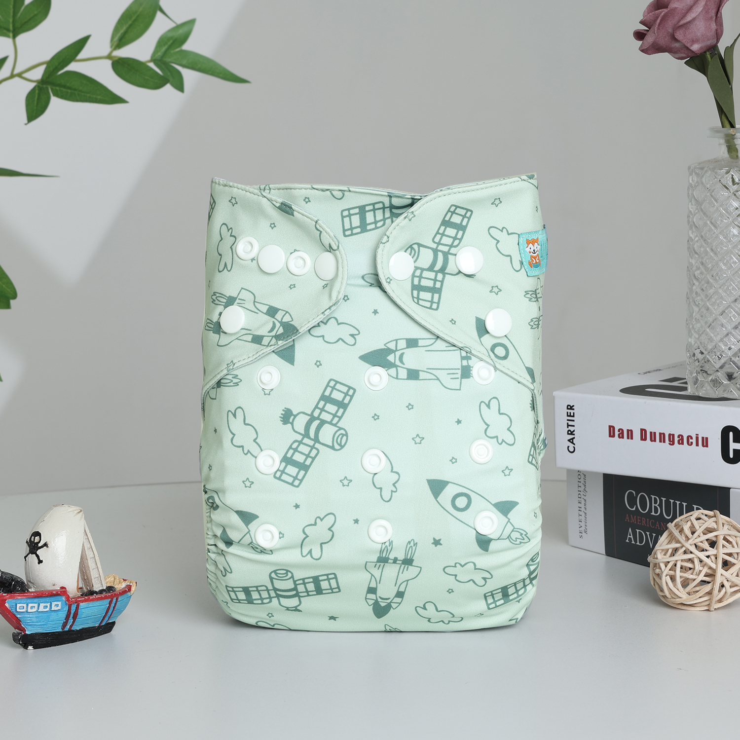 ALVABABY Waterproof Diaper Cover & Swim Diaper – Adjustable Reusable Diaper Shell (CDC-EW44A-WZ)