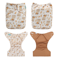 ALVABABY Waterproof Diaper Cover & Swim Diaper – Adjustable Reusable Diaper Shell