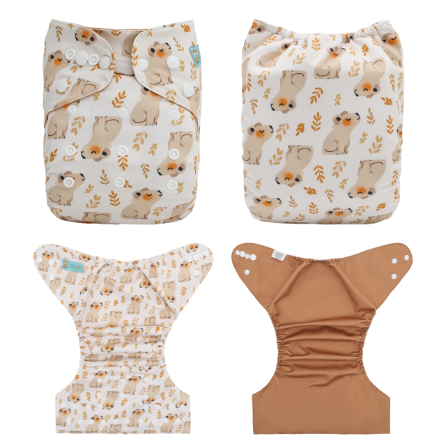 ALVABABY Waterproof Diaper Cover & Swim Diaper – Adjustable Reusable Diaper Shell