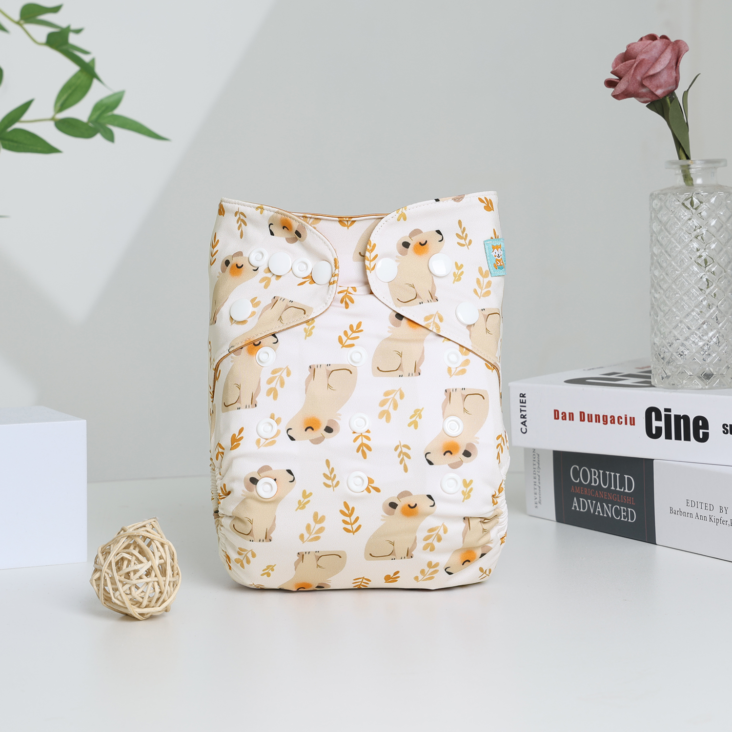 ALVABABY Waterproof Diaper Cover & Swim Diaper – Adjustable Reusable Diaper Shell (CDC-EW46A-WZ)