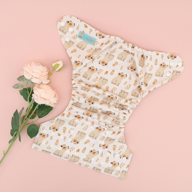 ALVABABY Waterproof Diaper Cover & Swim Diaper – Adjustable Reusable Diaper Shell