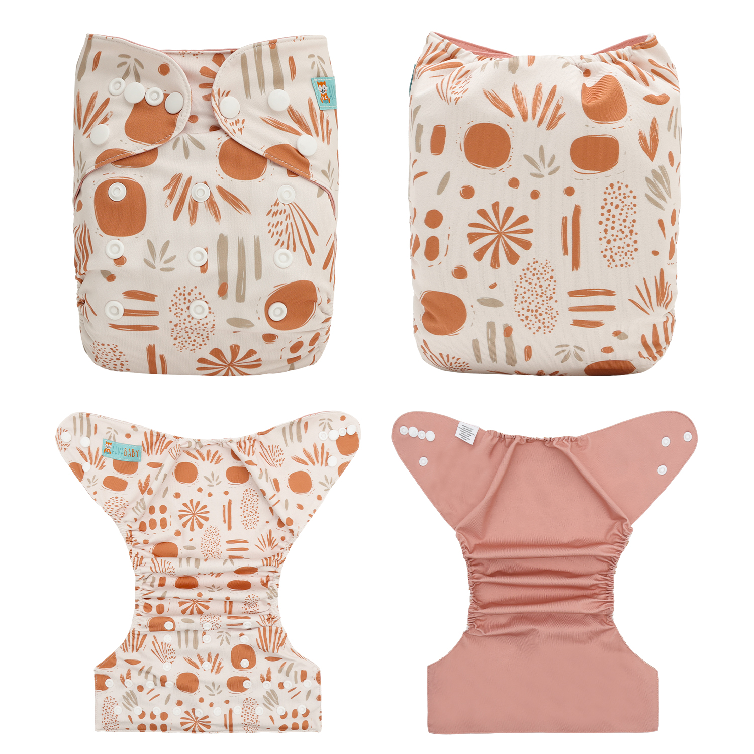 ALVABABY Waterproof Diaper Cover & Swim Diaper – Adjustable Reusable Diaper Shell (CDC-EW47A-WZ)