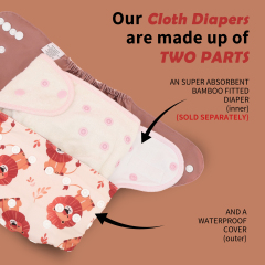 ALVABABY Waterproof Diaper Cover & Swim Diaper – Adjustable Reusable Diaper Shell