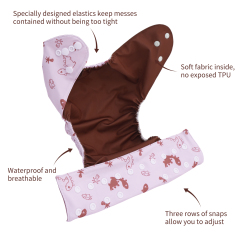 ALVABABY Waterproof Diaper Cover & Swim Diaper – Adjustable Reusable Diaper Shell