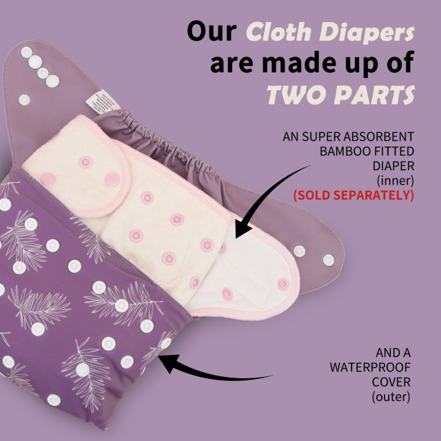 ALVABABY Waterproof Diaper Cover & Swim Diaper – Adjustable Reusable Diaper Shell