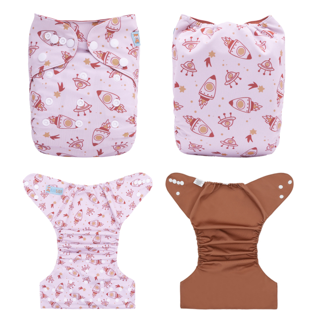 ALVABABY Waterproof Diaper Cover & Swim Diaper – Adjustable Reusable Diaper Shell