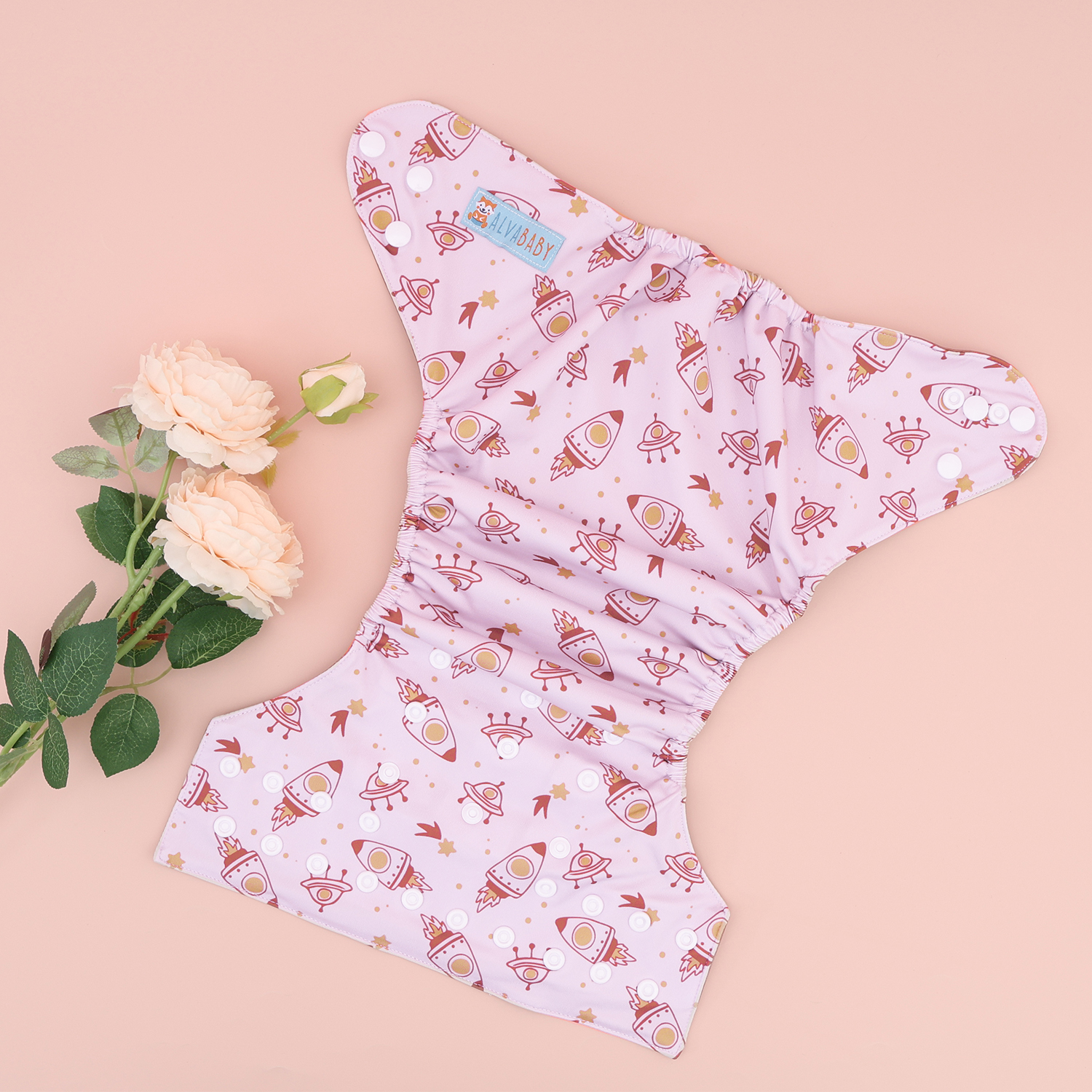 ALVABABY Waterproof Diaper Cover & Swim Diaper – Adjustable Reusable Diaper Shell (CDC-EW53A-WZ)