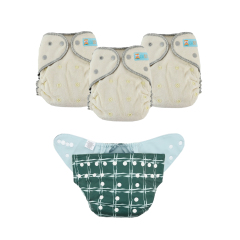 ALVABABY Waterproof Diaper Cover & Swim Diaper – Adjustable Reusable Diaper Shell