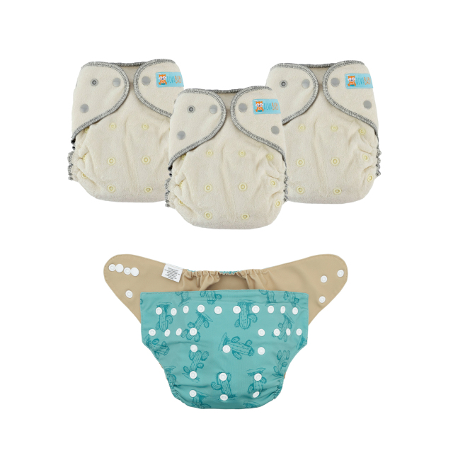 ALVABABY Waterproof Diaper Cover & Swim Diaper – Adjustable Reusable Diaper Shell