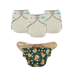 ALVABABY Waterproof Diaper Cover & Swim Diaper – Adjustable Reusable Diaper Shell