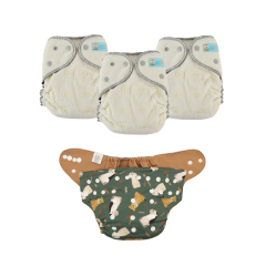 ALVABABY Waterproof Diaper Cover & Swim Diaper – Adjustable Reusable Diaper Shell