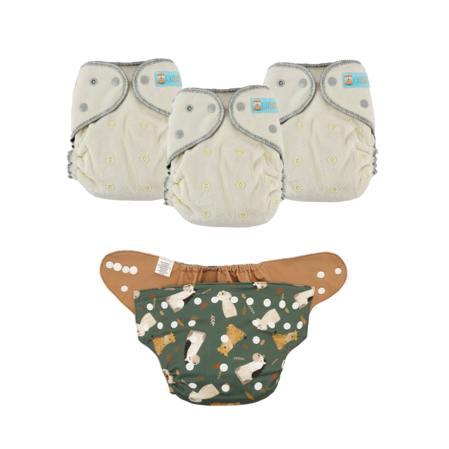 ALVABABY Waterproof Diaper Cover & Swim Diaper – Adjustable Reusable Diaper Shell