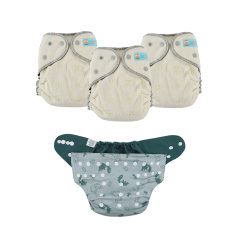 ALVABABY Waterproof Diaper Cover & Swim Diaper – Adjustable Reusable Diaper Shell