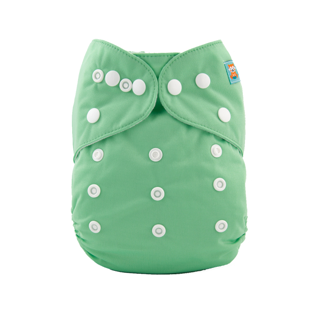 All In One Diaper with Pocket Sewn-in one 4-layer Bamboo blend insert (AO-B11A)