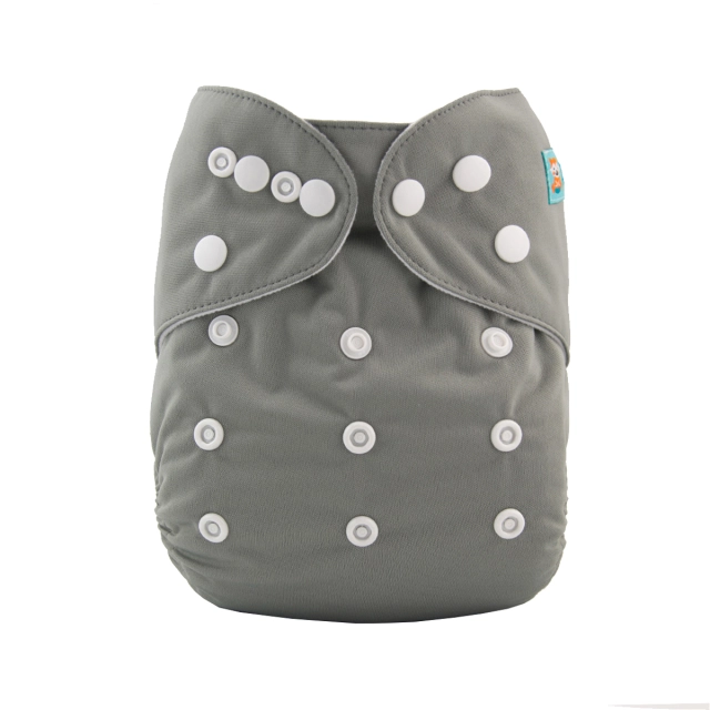 All In One Diaper with Pocket Sewn-in one 4-layer Bamboo blend insert (AO-B29A)