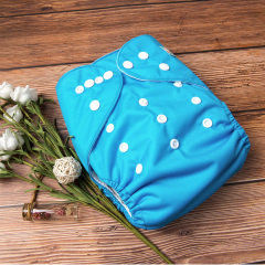 All In One Diaper with Pocket Sewn-in one 4-layer Bamboo blend insert (AO-B32A)