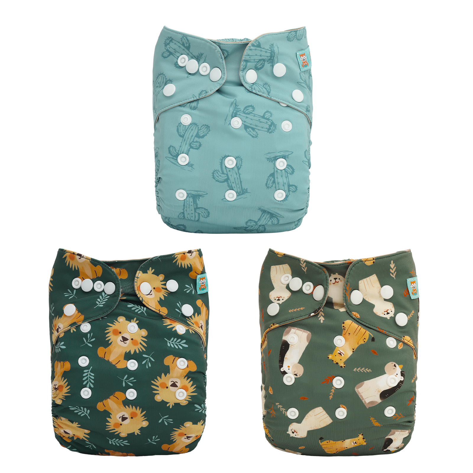 3-Pack & 6-Pack Waterproof Diaper Covers & Swim Diapers – Adjustable Reusable Diaper Shells