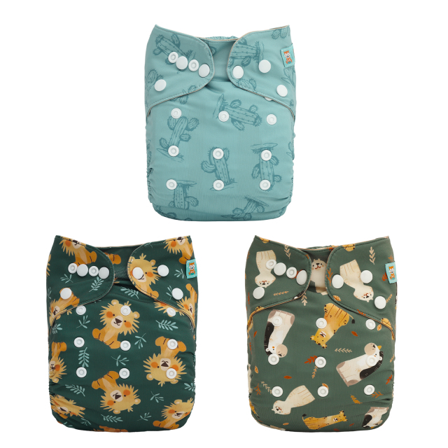 （ALL PACKS) ALVABABY Waterproof Diaper Cover & Swim Diaper – Adjustable Reusable Diaper Shell