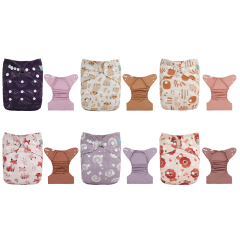 （ALL PACKS) ALVABABY Waterproof Diaper Cover & Swim Diaper – Adjustable Reusable Diaper Shell