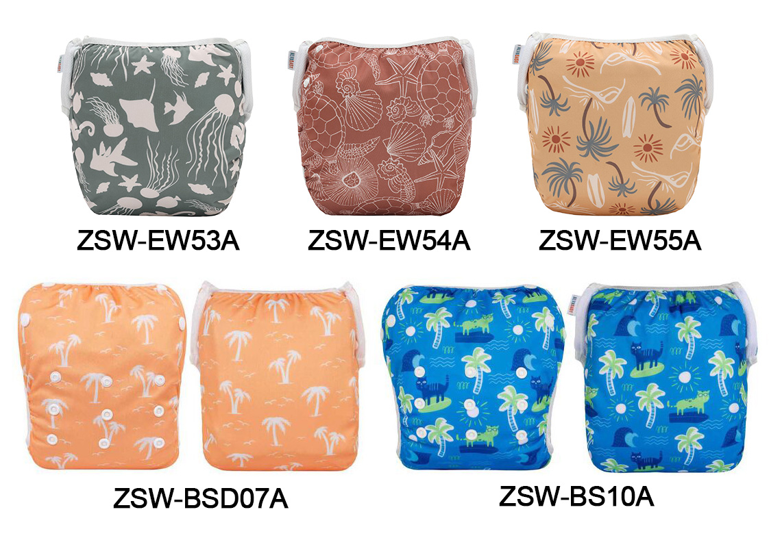 (Multi-Packs) Big Size Printed Swim Diaper
