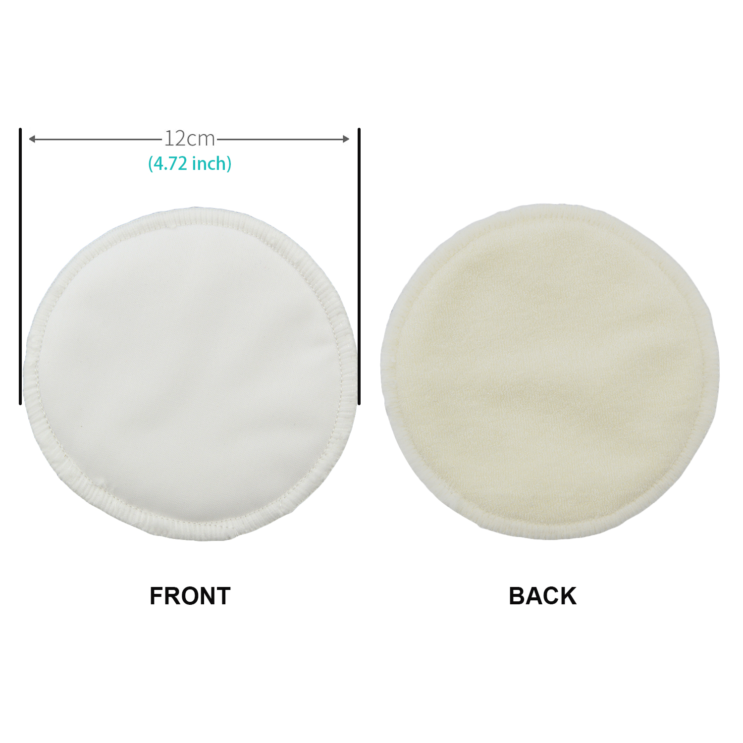 ALVABABY 8-Pack Reusable Nursing Pads – Soft & Absorbent Bamboo Breast Pads for Breastfeeding Moms with Storage Bag (R-B09)