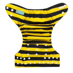 ALVABABY Print Cloth Diaper - One Size Adjustable Washable & Reusable Diaper for Babies and Toddlers (N01A)