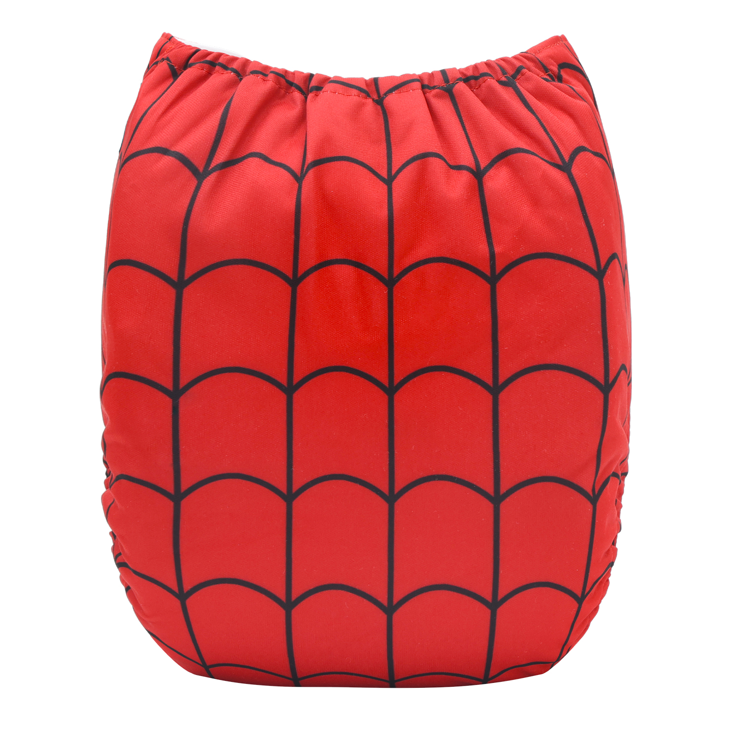 ALVABABY Bamboo Diaper One Size Reusable Cloth Diaper with one 4-layer Bamboo Blend Insert -Spiderman(BN06)