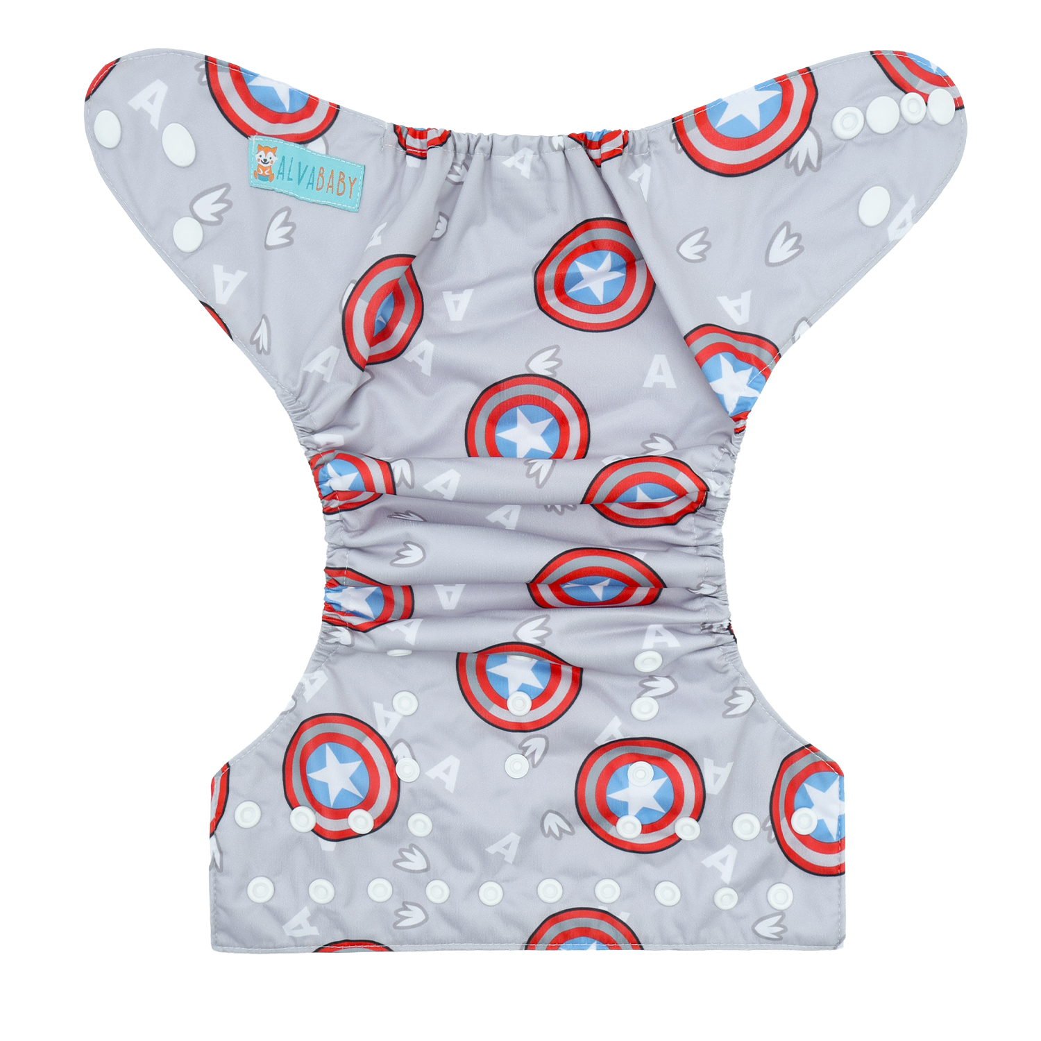 ALVABABY Print Cloth Diaper - One Size Adjustable Washable & Reusable Diaper for Babies and Toddlers (YA54A)