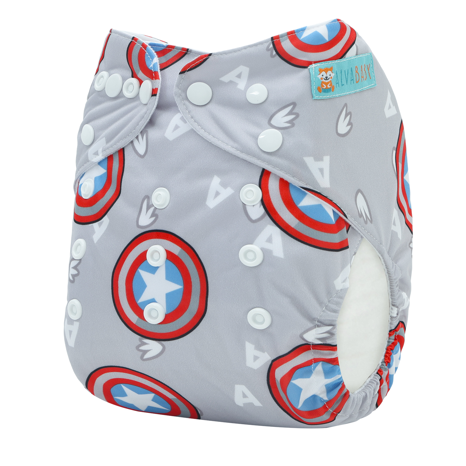 ALVABABY Print Cloth Diaper - One Size Adjustable Washable & Reusable Diaper for Babies and Toddlers (YA54A)
